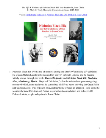 The Life & Holiness Of Nicholas Black Elk, Our Brother In .