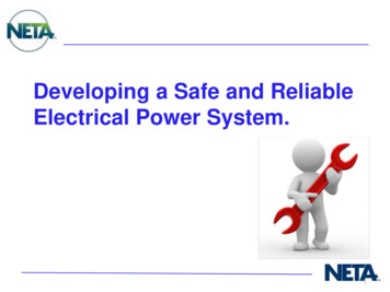 Developing A Safe And Reliable Electrical Power System.