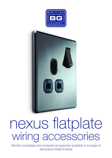 Nexus Flatplate Range - BG Electrical
