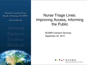Nurse Triage Lines: Improving Access, Informing The Public