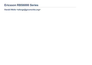 Ericsson RBS6000 Series - Sysmocom