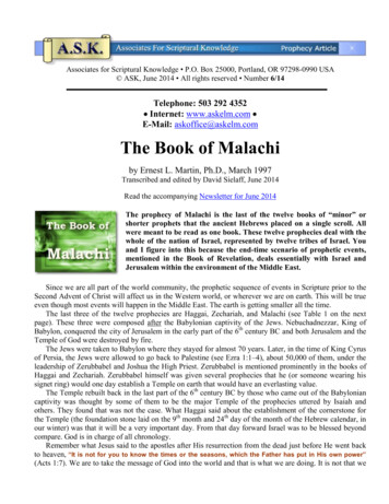 The Book Of Malachi - Askelm 