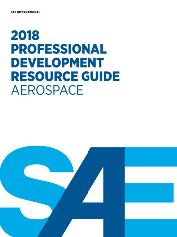 2018 PROFESSIONAL DEVELOPMENT RESOURCE GUIDE AEROSPACE