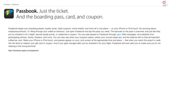 Passbook Keeps Your Boarding Passes, Loyalty Cards, Retail .