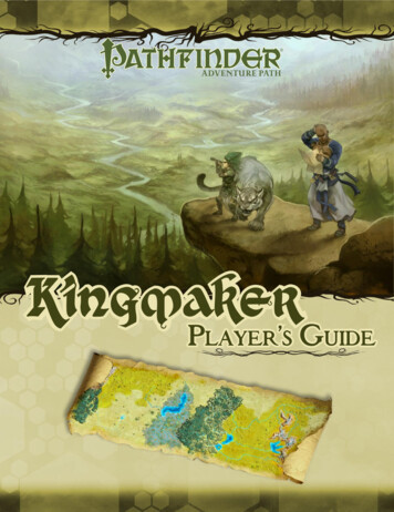Kingmaker Player's Guide - WordPress 