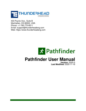 Pathfinder - User Manual