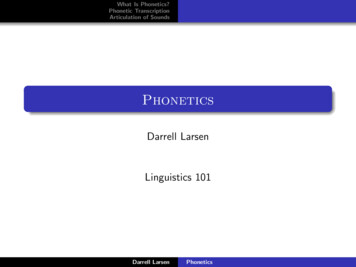 What Is Phonetics? Phonetic Transcription Articulation Of .