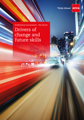 Professional Accountants – The Future: Drivers Of Change .