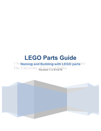 Naming And Building With LEGO Parts