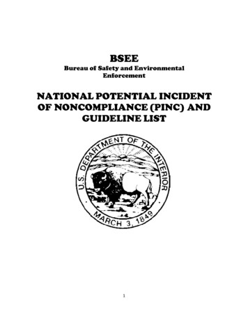 Bureau Of Safety And Environmental Enforcement