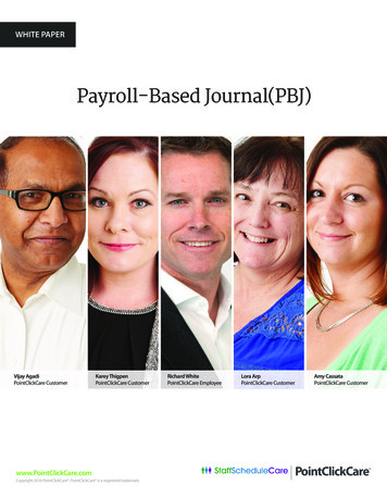 Payroll-Based Journal(PBJ) - PointClickCare