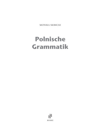 Polnische Grammatik - Ostsprachen! Lernen