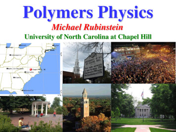 Polymers Physics - Yale University