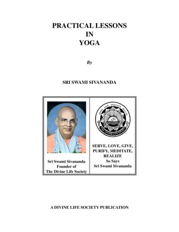 Practical Lessons In Yoga - Divine Life Society