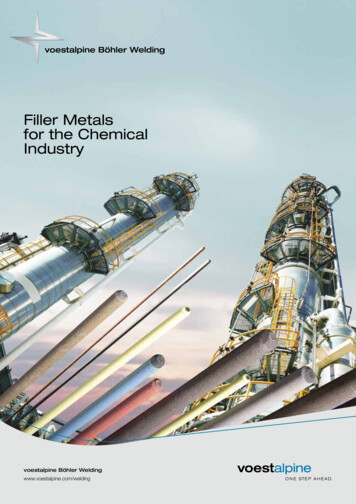 Filler Metals For The Chemical Industry