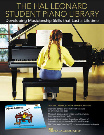 PIANO METHOD BOOK 1 - Hal Leonard
