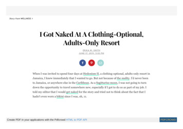I Got Naked At A Clothing-Optional, Adults-Only Resort