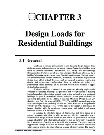Chapter 3: Design Loads For Residential Buildings
