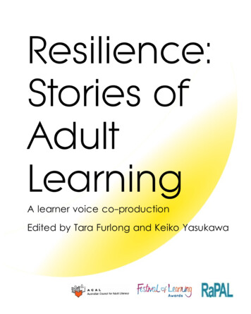 Resilience: Stories Of Adult Learning - Derbyshire