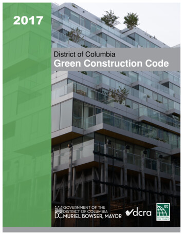 2017 DC Green Construction Code
