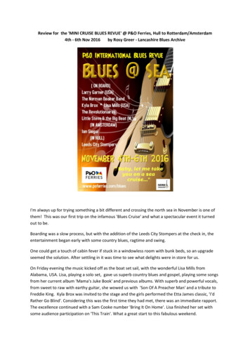 Review For The 'MINI CRUISE BLUES REVUE' @ P&O Ferries .