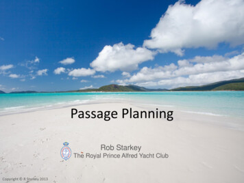 Passage Planning - Pilgrim Sailing
