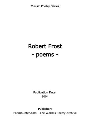 Robert Frost - Poems - PoemHunter 