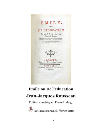 Émile Ou De L'éducation - Ac-grenoble.fr