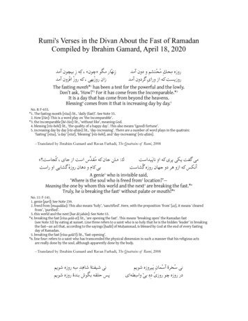 Rumi On Ramadan - Dar-al-Masnavi Of The Mevlevi Order