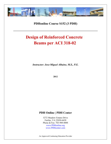 Design Of Reinforced Concrete Beams Per ACI 318-02
