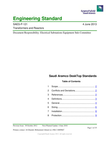 Saudi Aramco Engineering Standard - PAKTECHPOINT