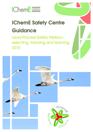 Lead Process Safety Metrics Selecting, Tracking And .