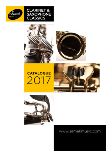 CATALOGUE 2017 - Samek Music