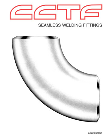 SEAMLESS WELDING FITTINGS - CCTF