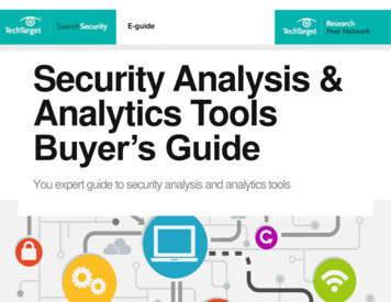 E-guide Security Analysis & Analytics Tools Buyer’s Guide