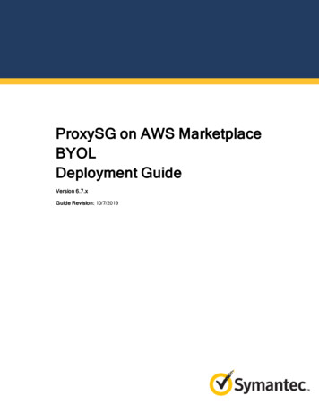 ProxySGonAWS Marketplace BYOL DeploymentGuide