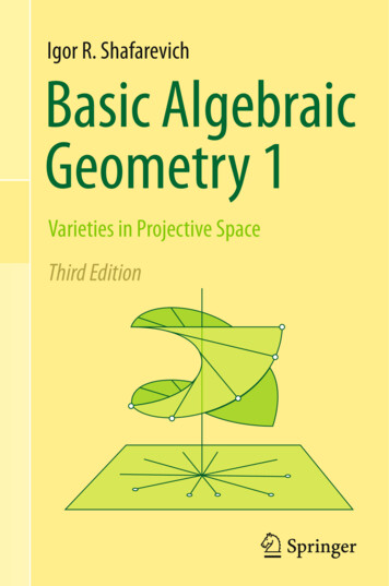 Igor R. Shafarevich Basic Algebraic Geometry 1