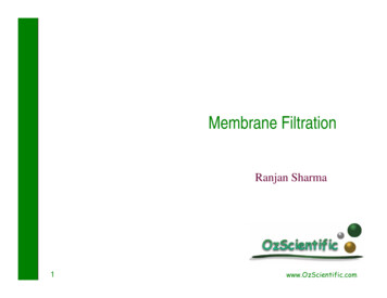 Membrane Filtration - SSWM