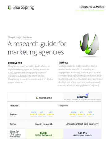 SharpSpring Vs. Marketo A Research Guide For Marketing .