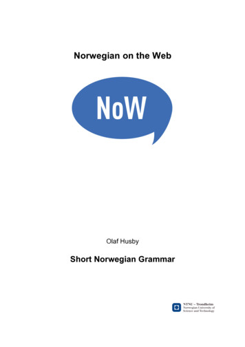 Norwegian On The Web - HF - NTNU