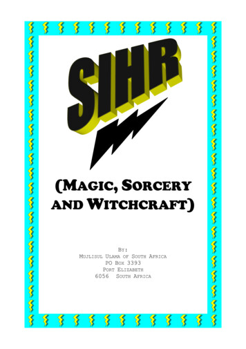 SIHR (Magic, Sorcery And Witchcraft)