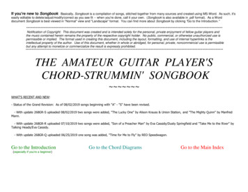THE AMATEUR GUITAR PLAYER'S CHORD-STRUMMIN' SONGBOOK