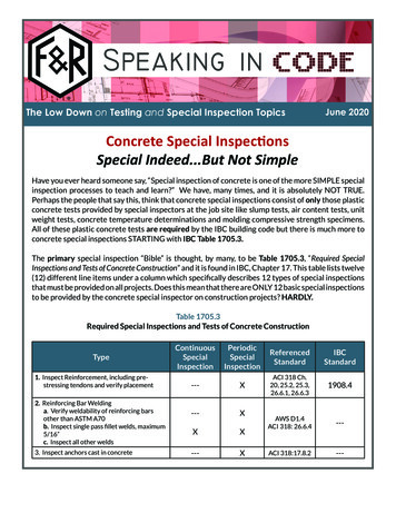 Concrete Special Inspections Special IndeedBut Not Simple