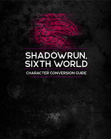 SHADOWRUN, SIXTH WORLD