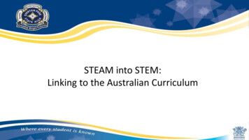 STEAM Into STEM: Linking To The Australian Curriculum