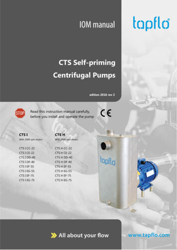 CTS Self-priming Centrifugal Pumps
