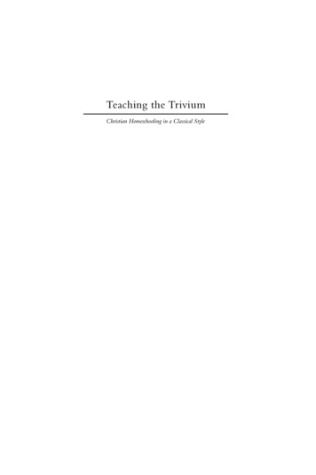 Teaching The Trivium