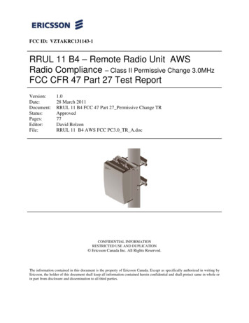 RRUL 11 B4 AWS FCC PC3.0 TR