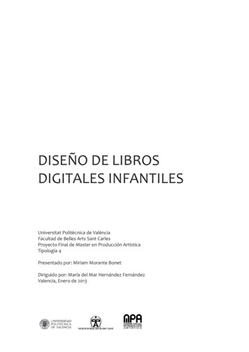 DISEÑO DE LIBROS DIGITALES INFANTILES