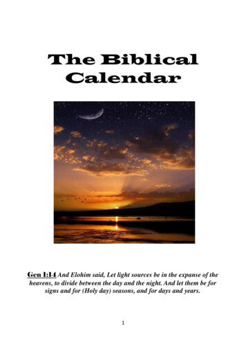 The Biblical CalendarA4 - CoYHWH